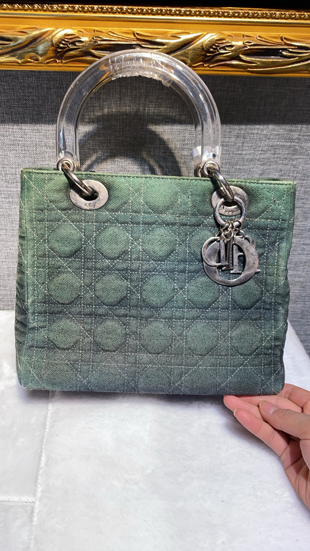 Dior Green Satchel