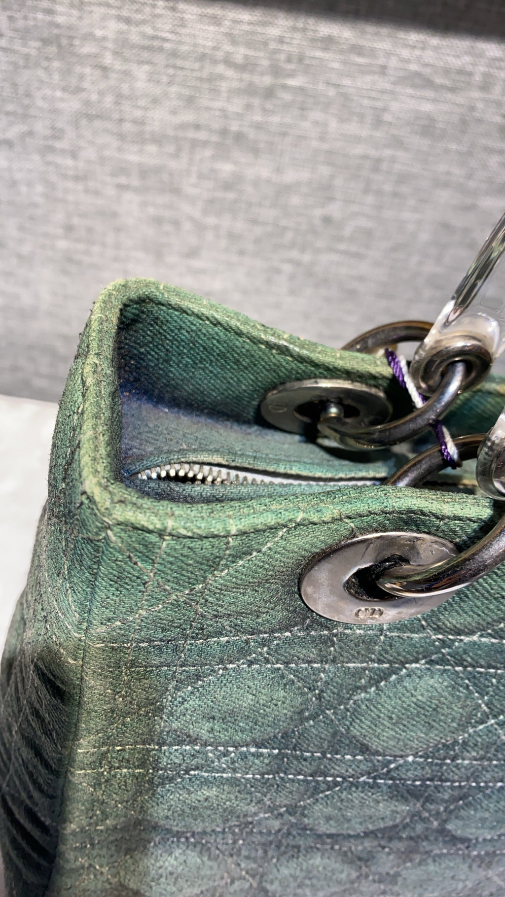 Dior Green Satchel