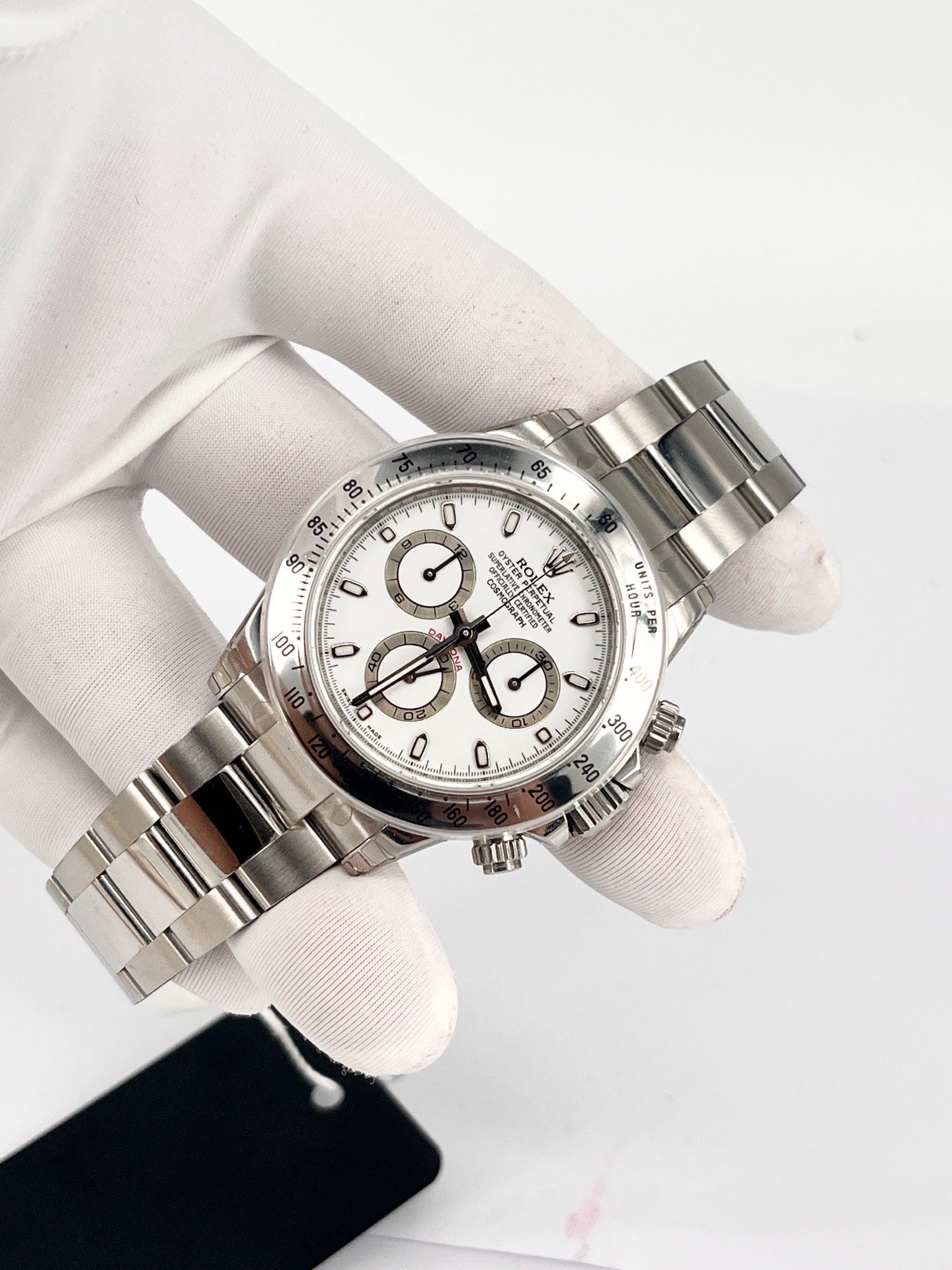 Rolex White Automatic (self-winding) watch
