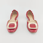roger vivier Red Flat shoes