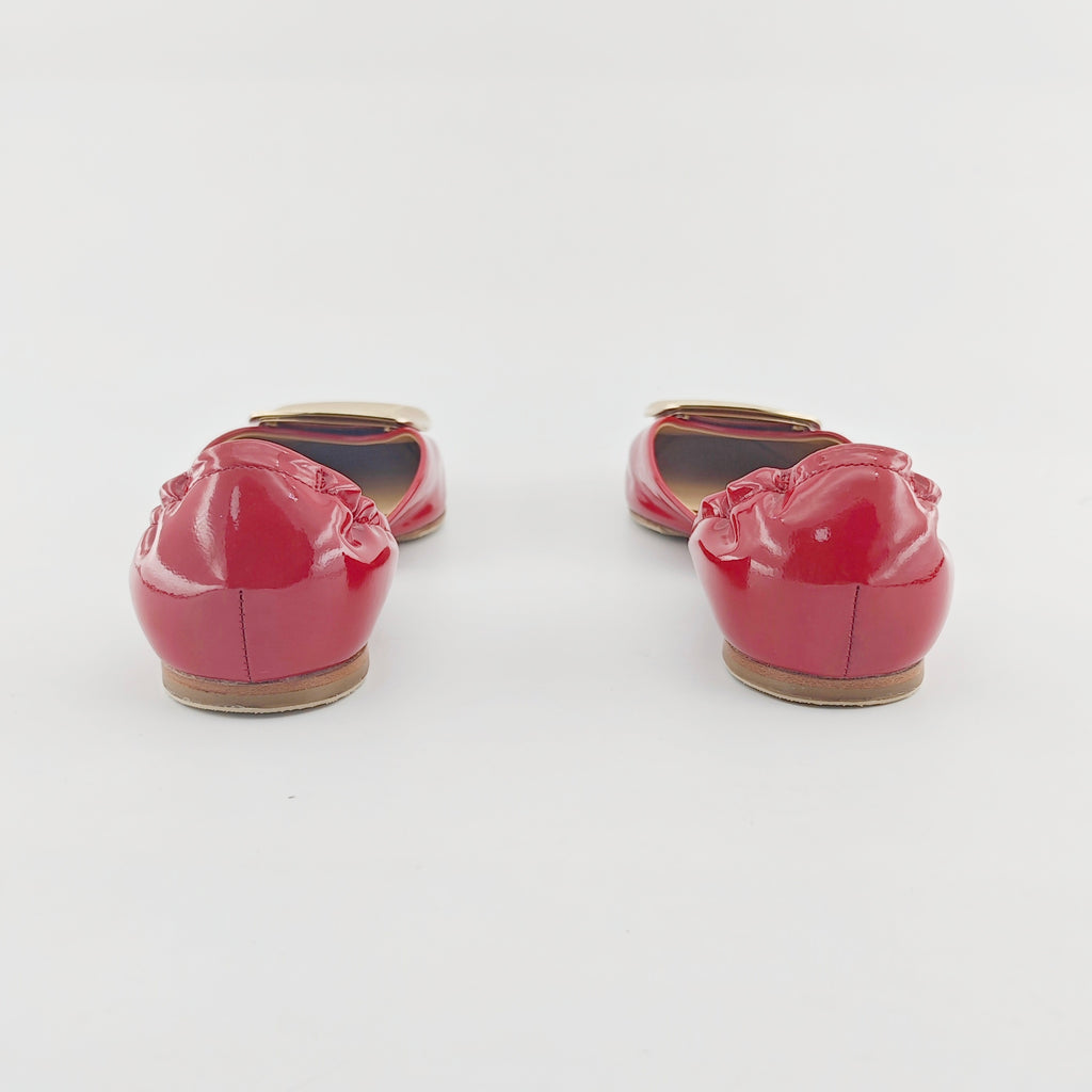 roger vivier Red Flat shoes