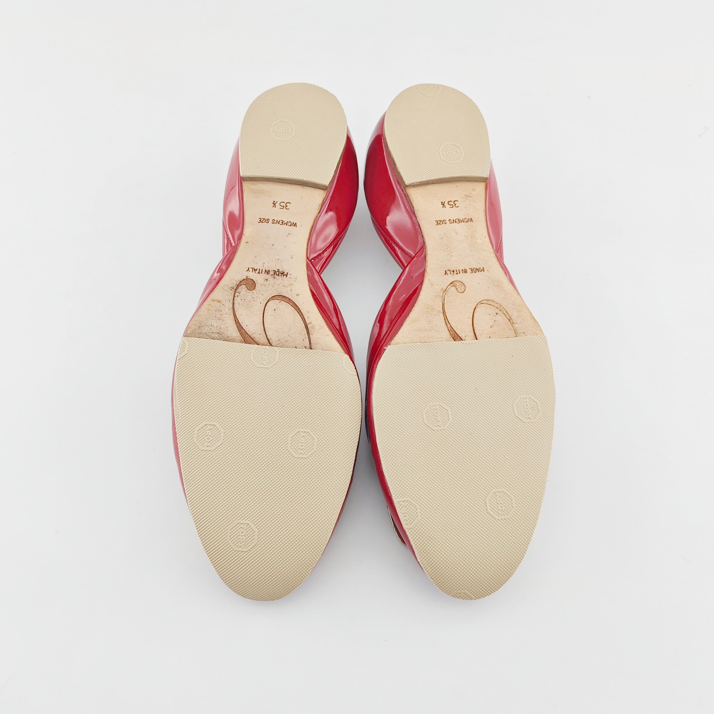 roger vivier Red Flat shoes