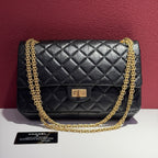 Chanel Metal Black Shoulder Bag 19.5 × 28 × 7.5