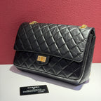 Chanel Metal Black Shoulder Bag 19.5 × 28 × 7.5