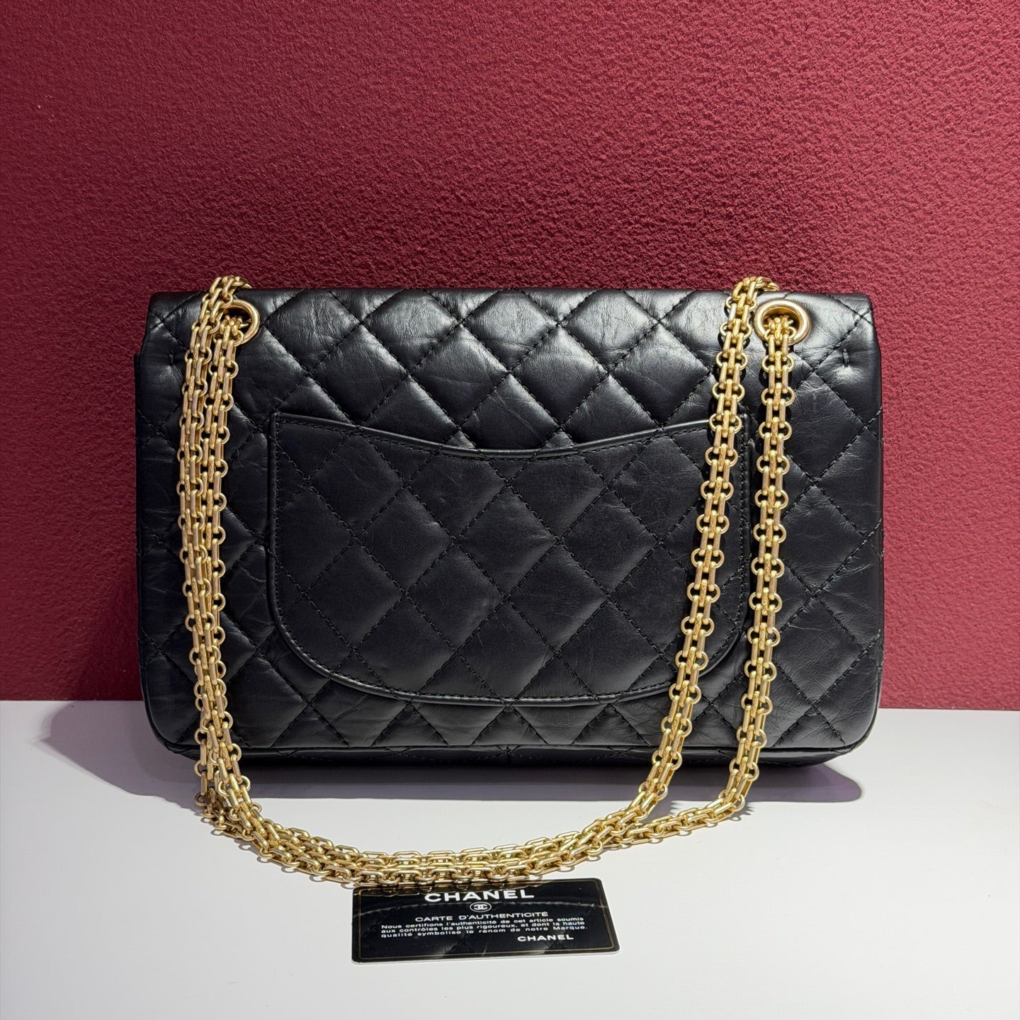 Chanel Metal Black Shoulder Bag 19.5 × 28 × 7.5