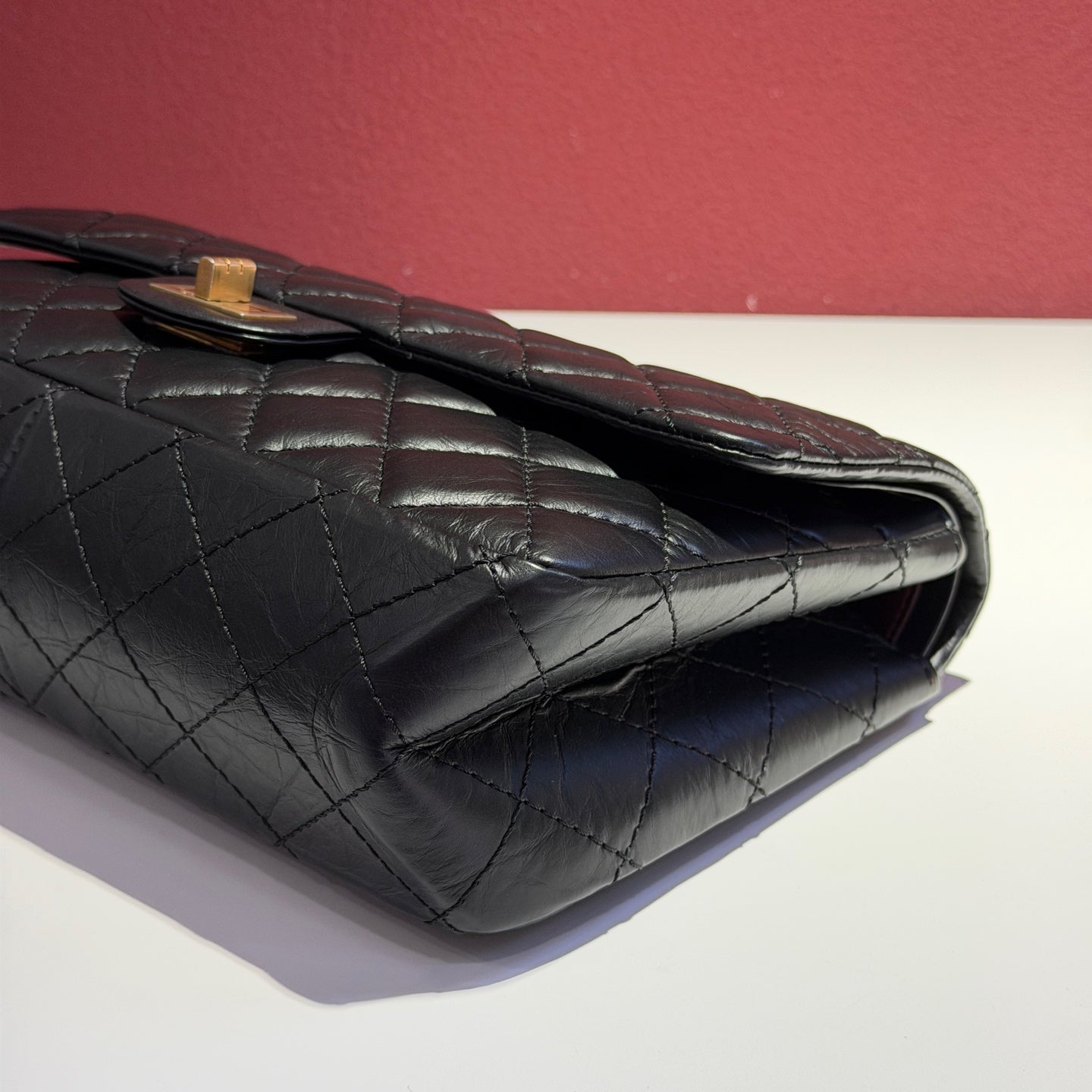 Chanel Metal Black Shoulder Bag 19.5 × 28 × 7.5