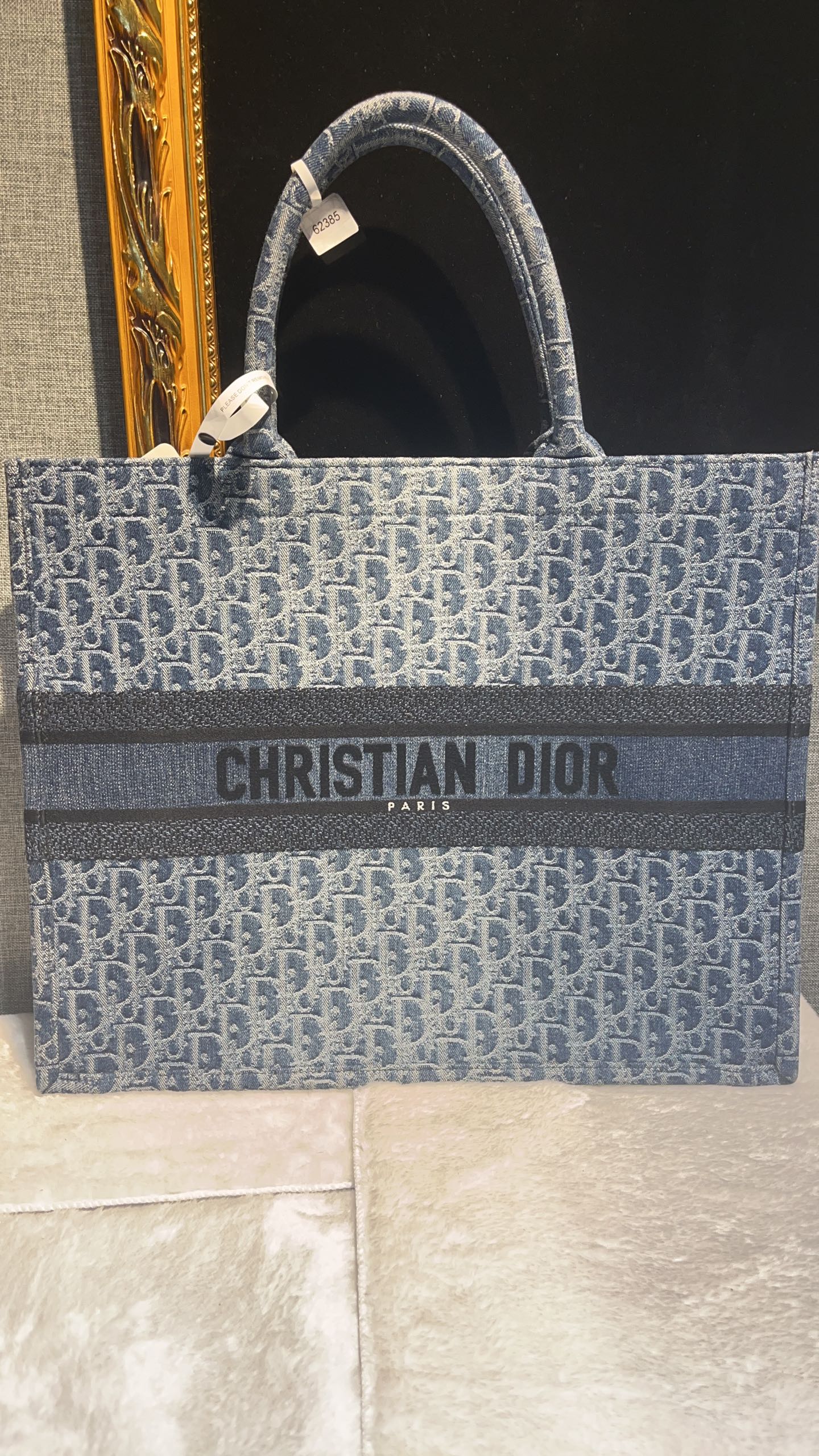 Dior Medium Dior Book Tote Bag Blue 41.5 x 27.5 x 16.5  M1296ZEGC_M49E