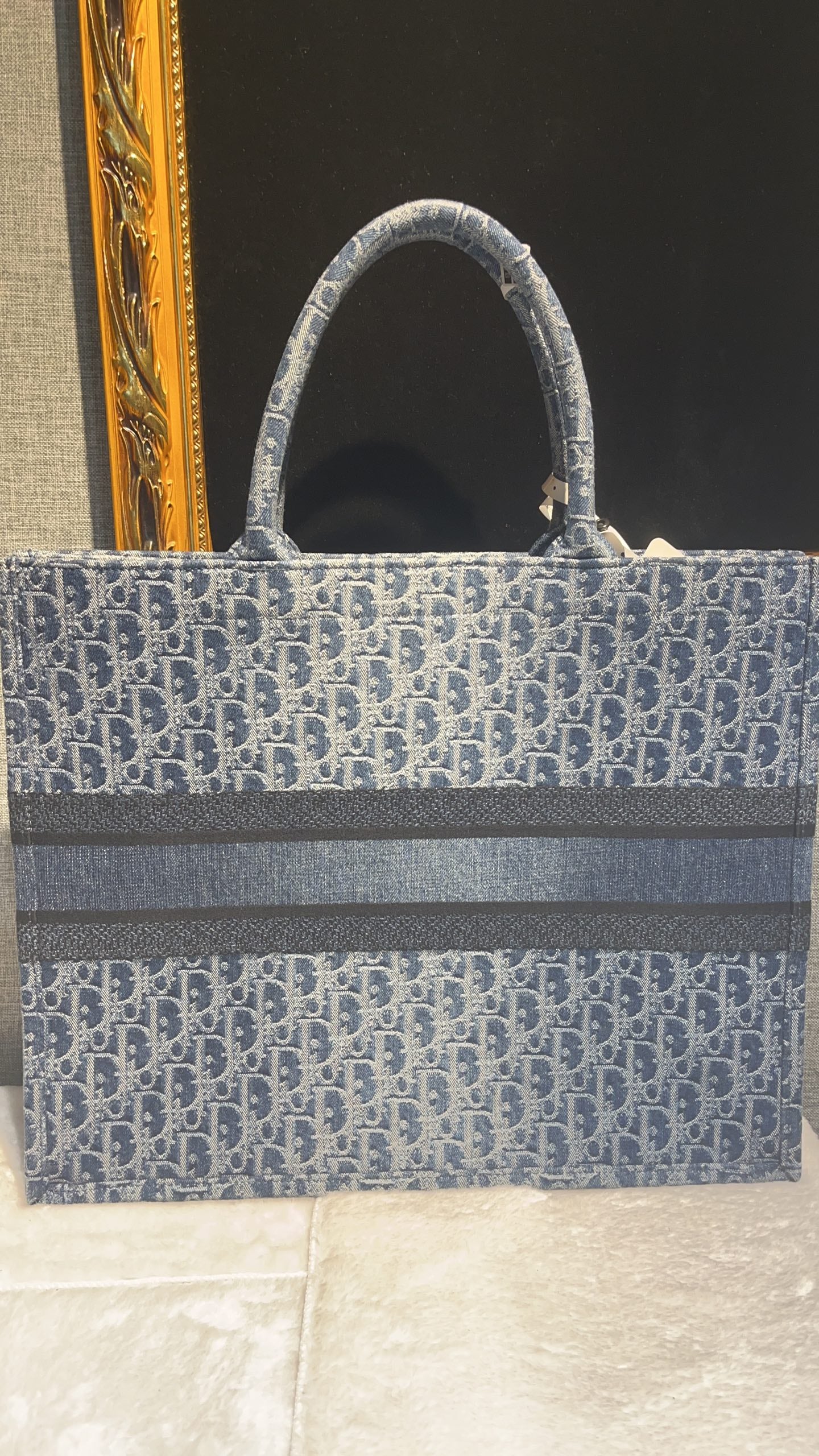 Dior Medium Dior Book Tote Bag Blue 41.5 x 27.5 x 16.5  M1296ZEGC_M49E