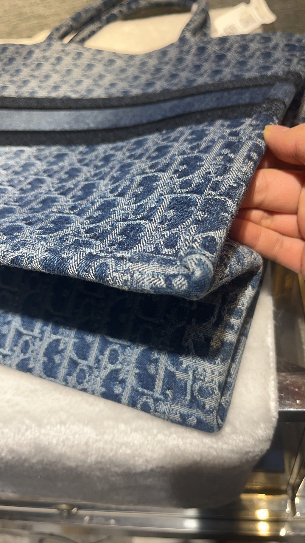 Dior Medium Dior Book Tote Bag Blue 41.5 x 27.5 x 16.5  M1296ZEGC_M49E