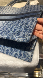 Dior Medium Dior Book Tote Bag Blue 41.5 x 27.5 x 16.5  M1296ZEGC_M49E
