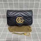 Gucci GG Marmont Collection Leather Black 476433 DTDCT 1000