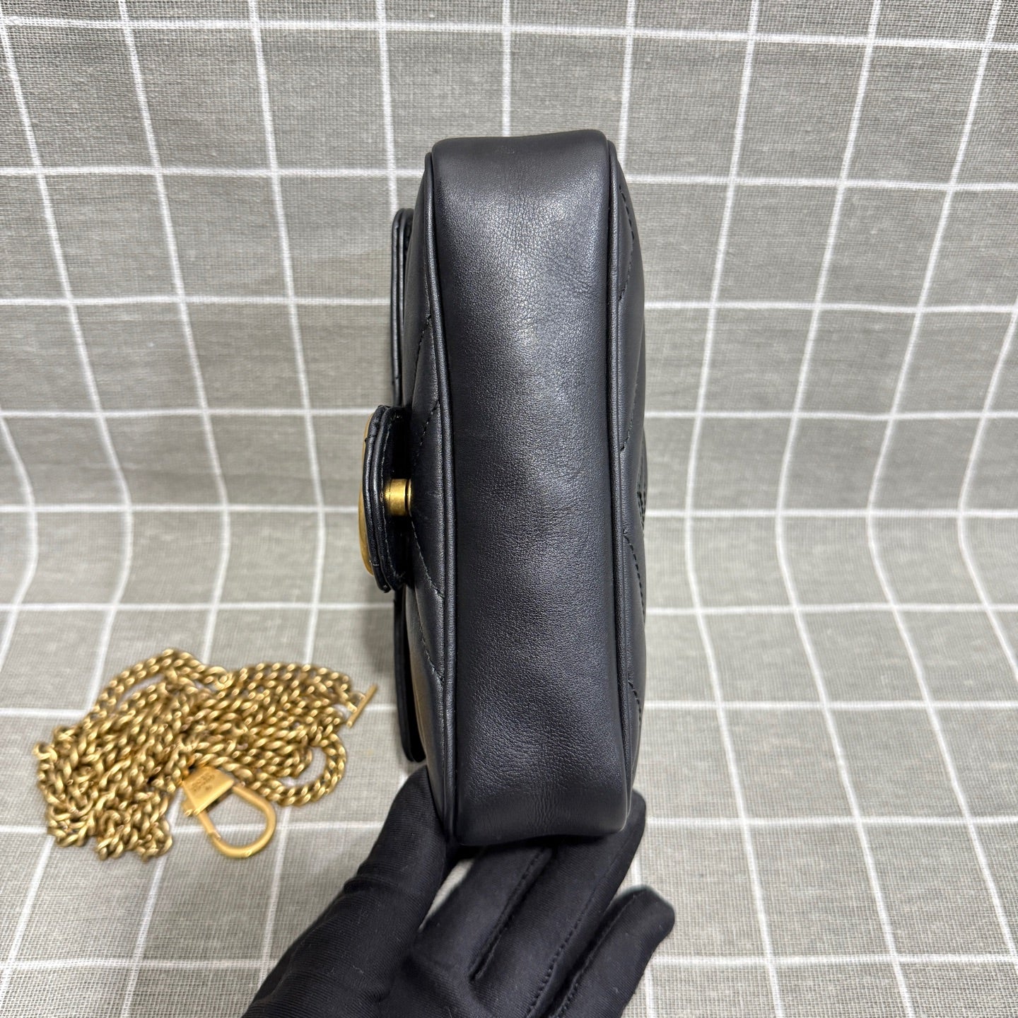 Gucci GG Marmont Collection Leather Black 476433 DTDCT 1000