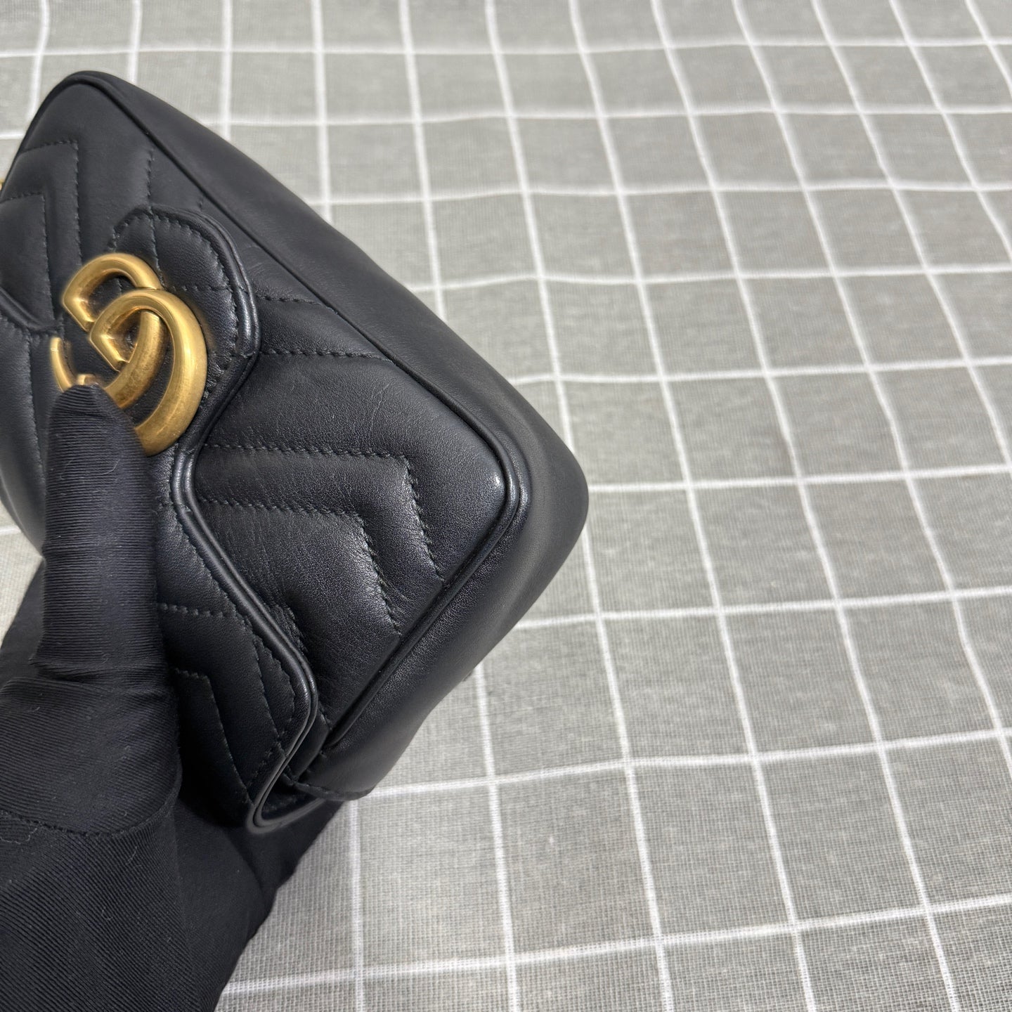 Gucci GG Marmont Collection Leather Black 476433 DTDCT 1000
