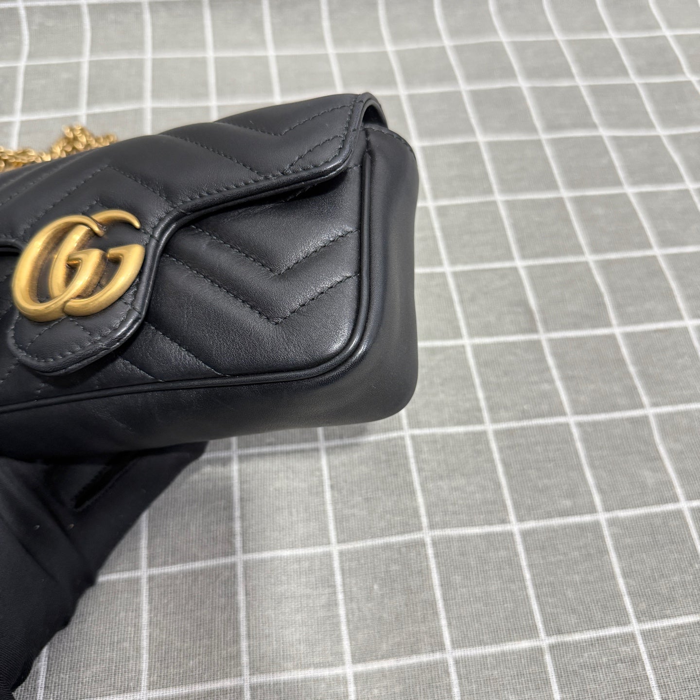 Gucci GG Marmont Collection Leather Black 476433 DTDCT 1000