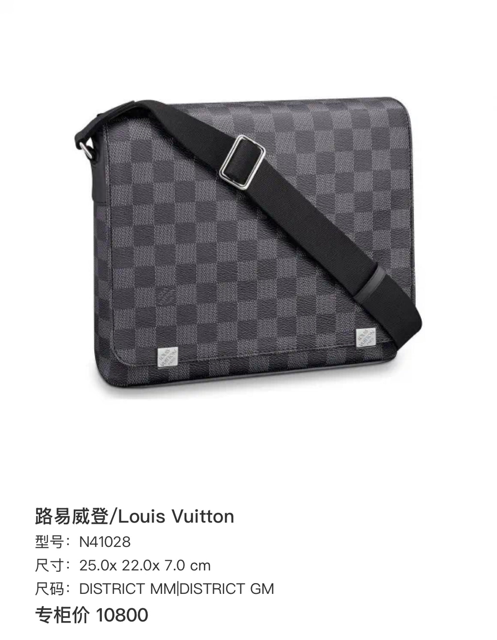 Louis Vuitton Shoulder Bag 25.0x 22.0x 7.0 cm N41028