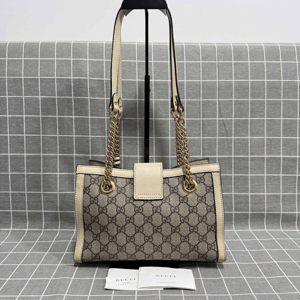 Gucci Padlock Series Canvas Beige Backpack 498156 KHNKG 9761
