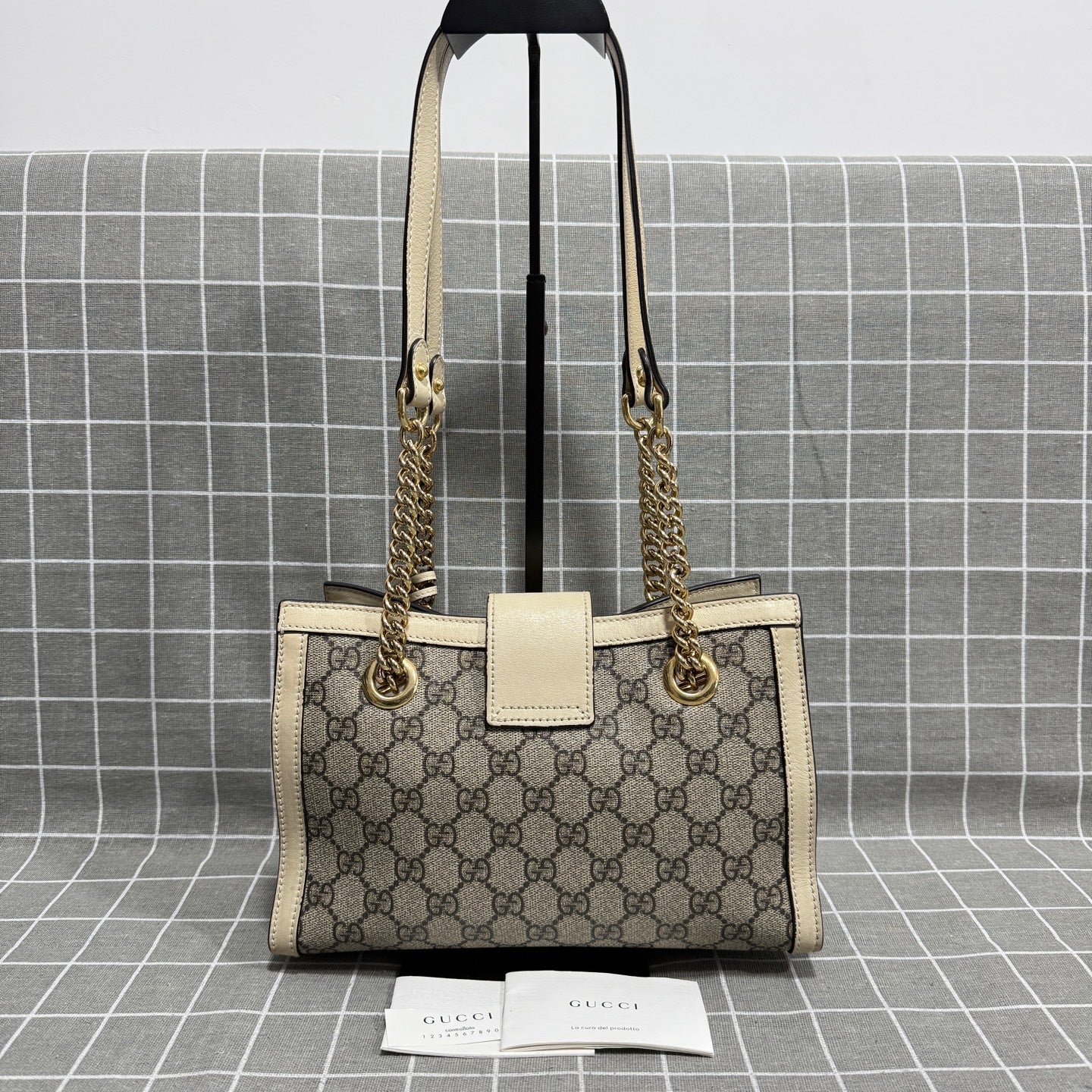 Gucci Padlock Series Canvas Beige Backpack 498156 KHNKG 9761