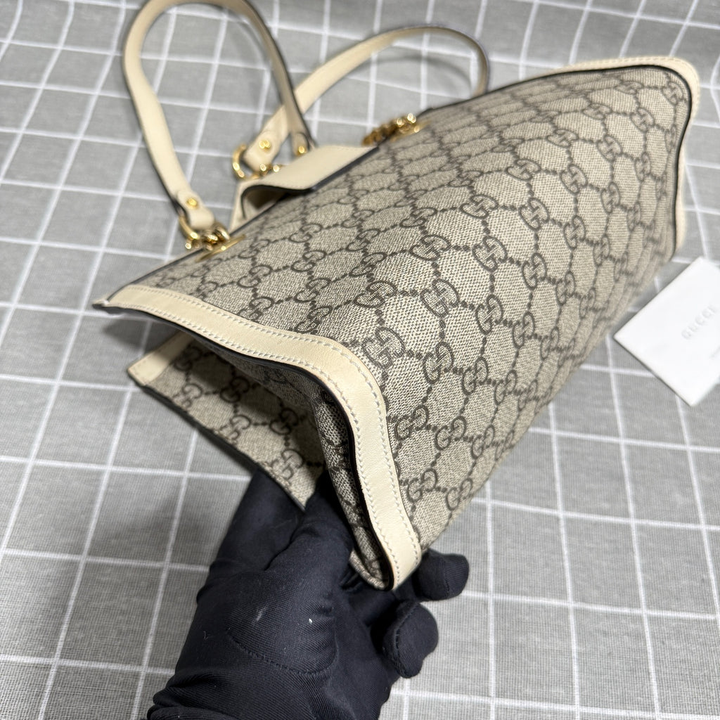 Gucci Padlock Series Canvas Beige Backpack 498156 KHNKG 9761