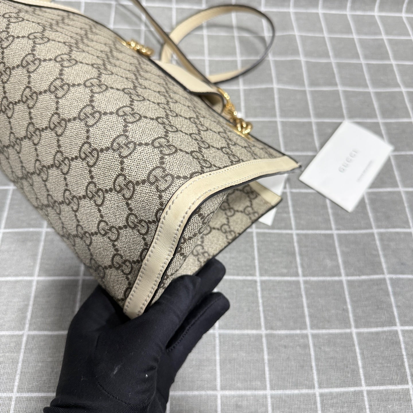 Gucci Padlock Series Canvas Beige Backpack 498156 KHNKG 9761