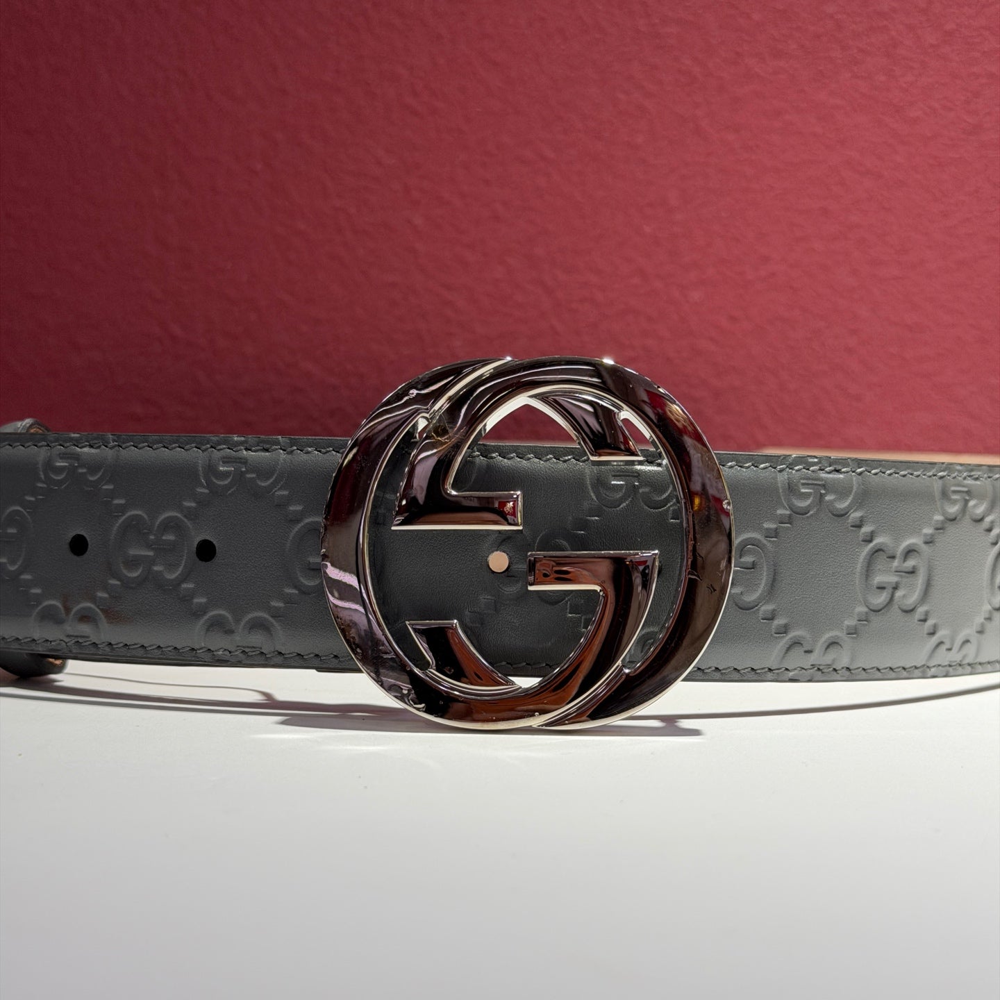 Gucci Gray Belt