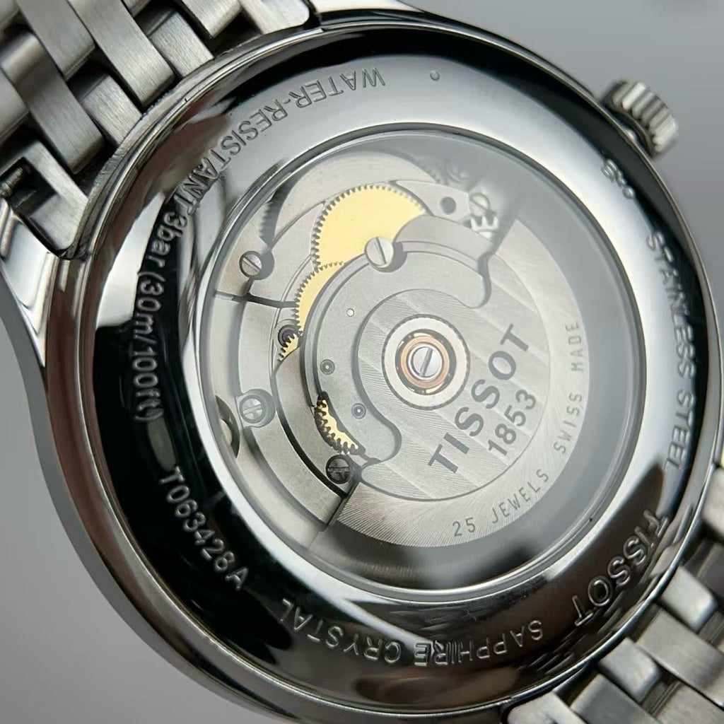 Tissot Classic White Automatic (self-winding) watch 40 millimeters T063.428.22.038.00