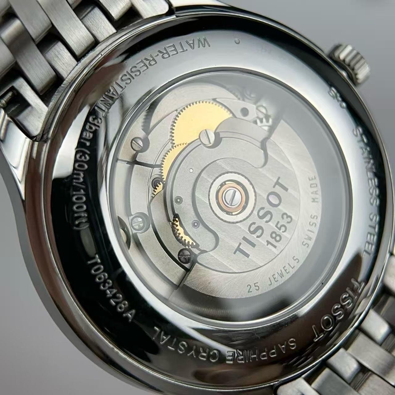Tissot Classic White Automatic (self-winding) watch 40 millimeters T063.428.22.038.00