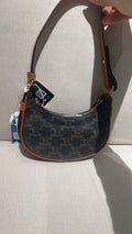 Celine Mini AVA logo-print cowhide handbag Leather 6 x 5 x 2 inches (16 x 12 x 5 centimeters) 10I602DS1.04LU