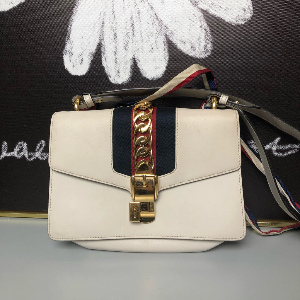Gucci SYLVIE White Backpack