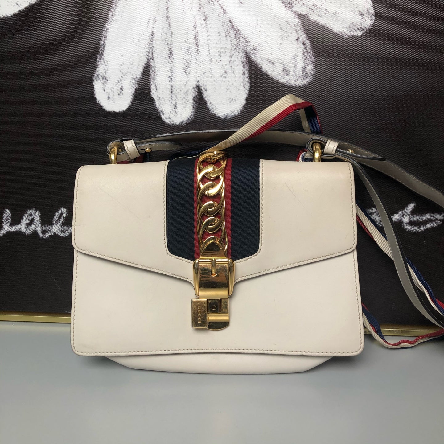 Gucci SYLVIE White Backpack