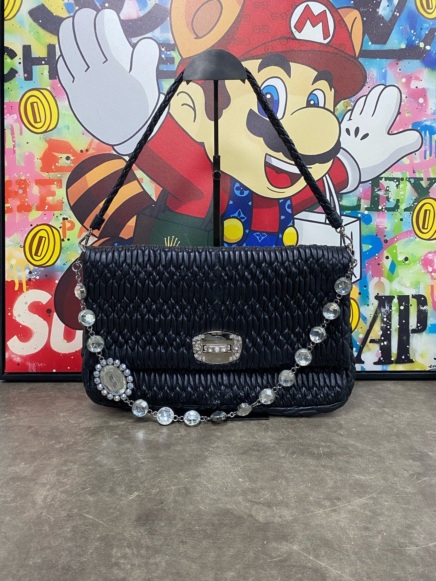Miu Miu Black Shoulder Bag