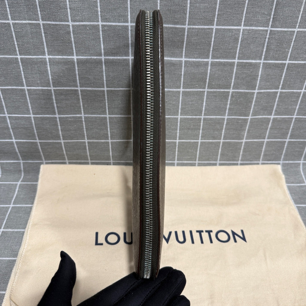 Louis Vuitton Leather Brown Clutch