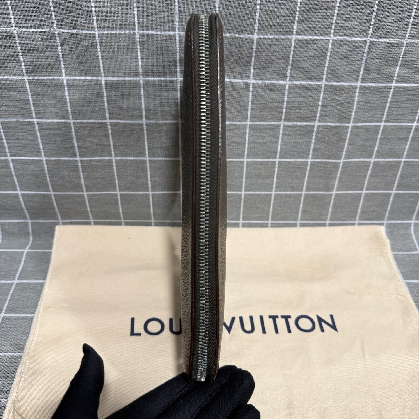 Louis Vuitton Leather Brown Clutch