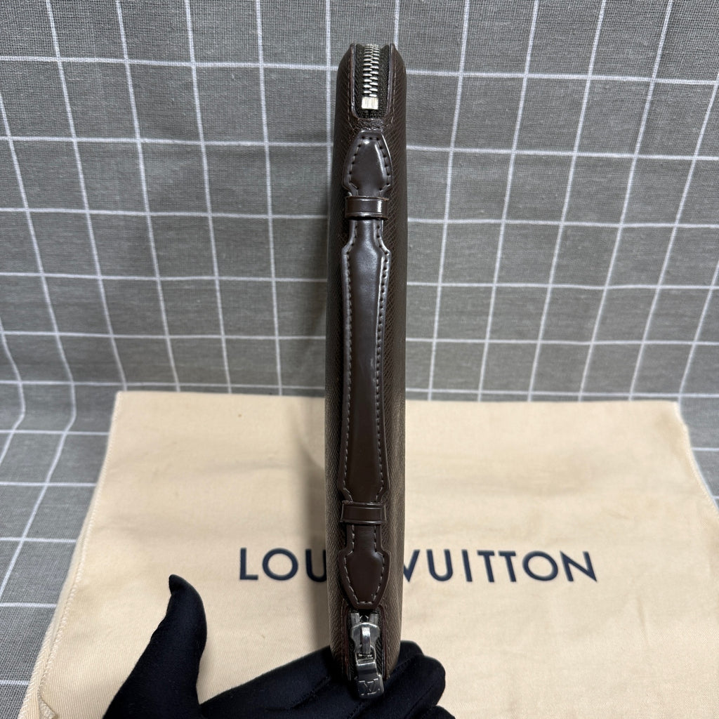 Louis Vuitton Leather Brown Clutch