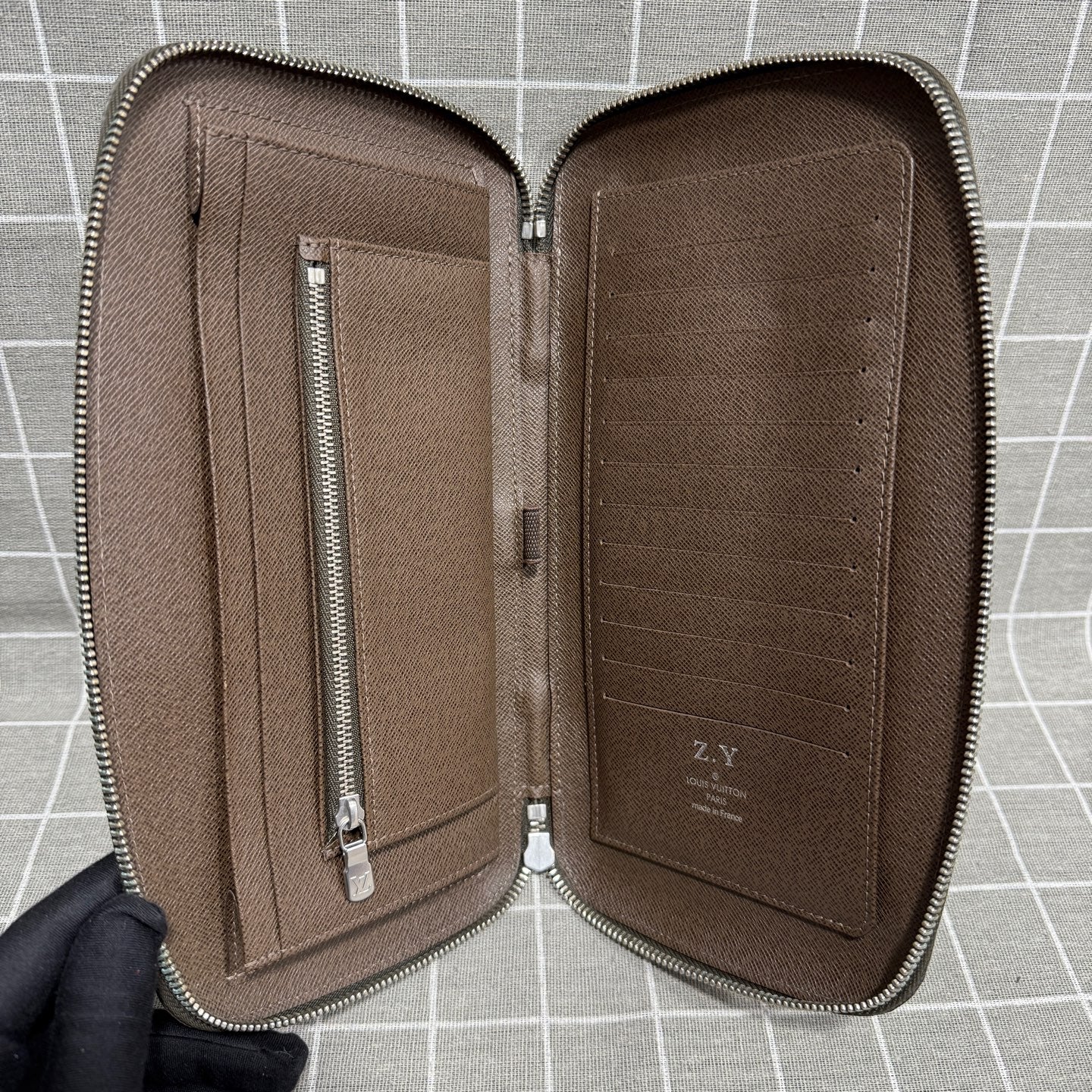 Louis Vuitton Leather Brown Clutch