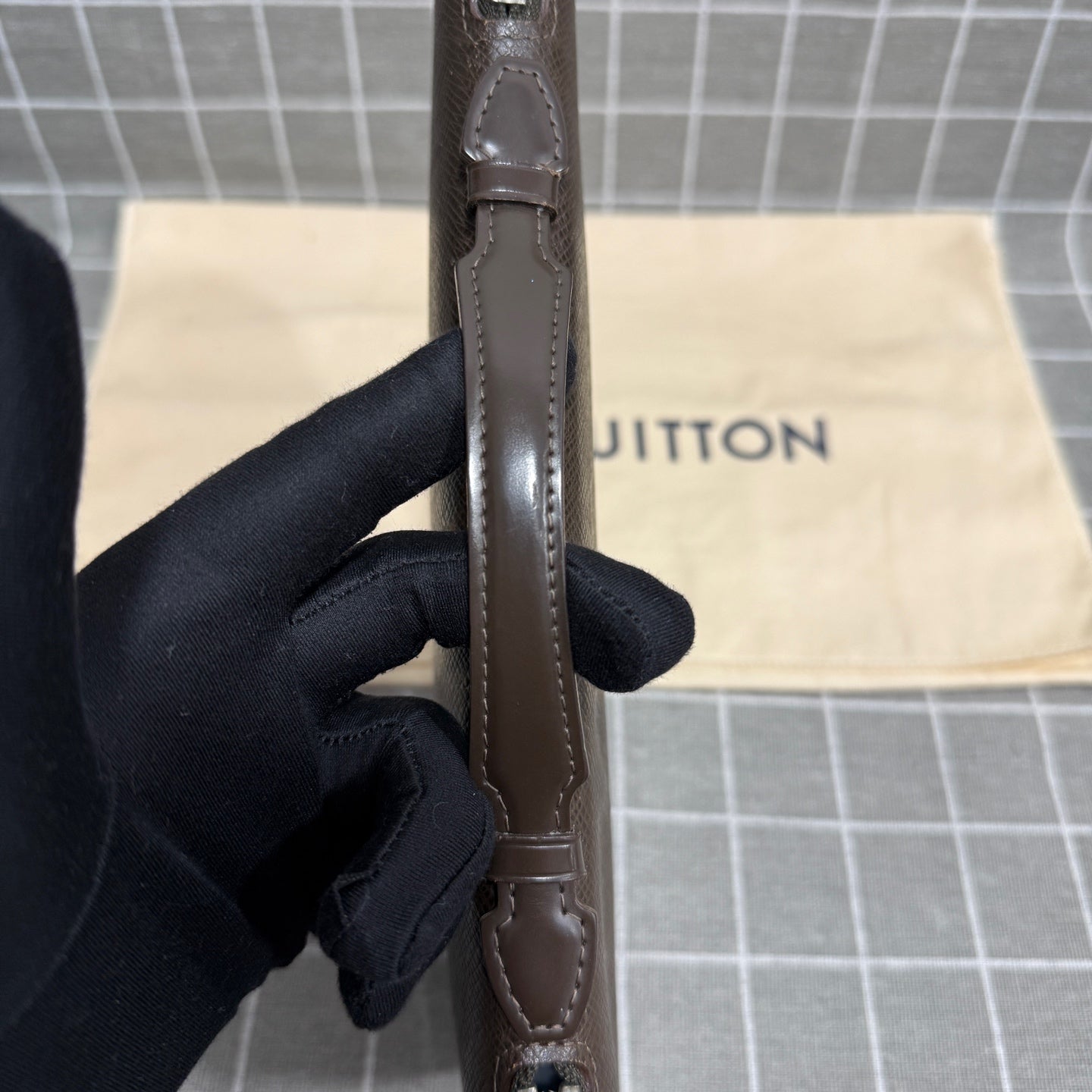 Louis Vuitton Leather Brown Clutch