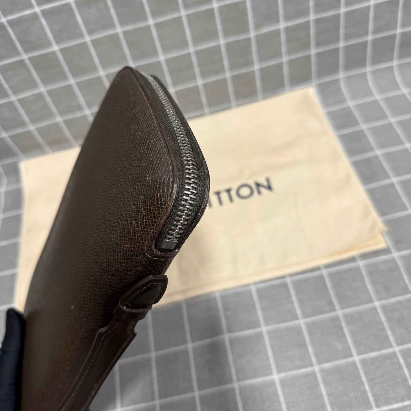 Louis Vuitton Leather Brown Clutch