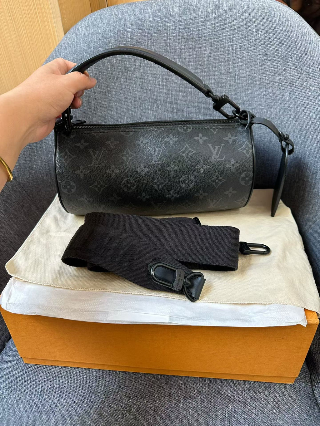 Louis Vuitton POCHETTE ACCESSOIRE XL Handbag 28x16.5x9 M11741