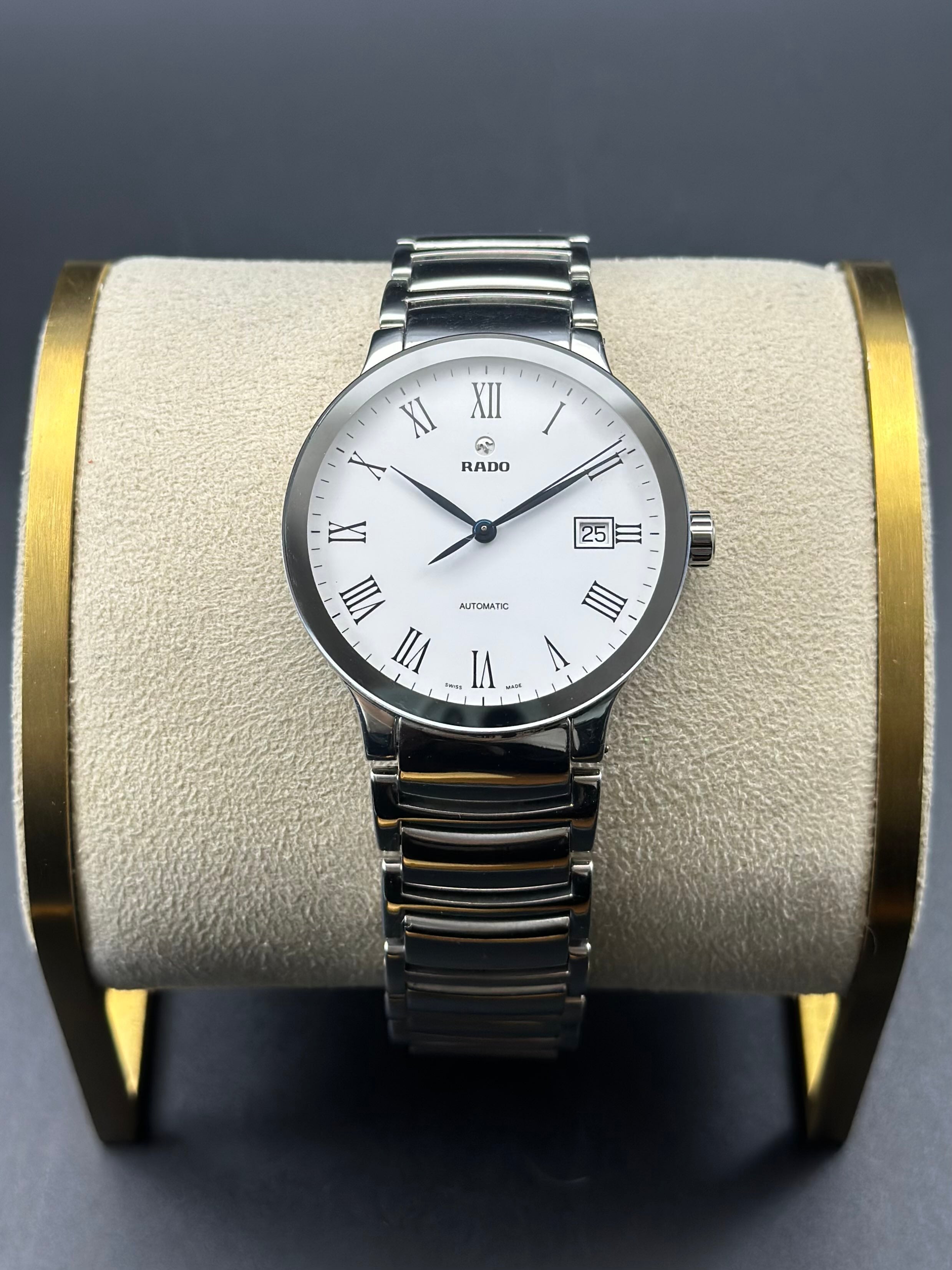 Rado White Automatic (self-winding) watch