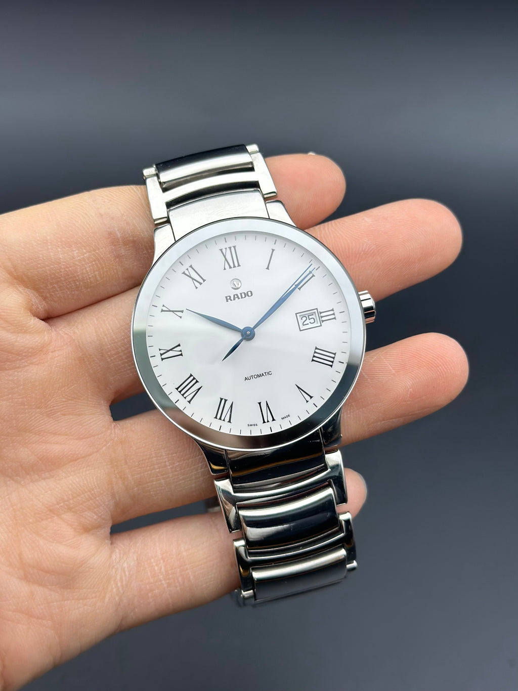 Rado White Automatic (self-winding) watch