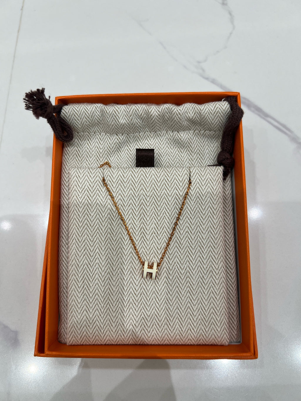 Hermes Gold Necklace