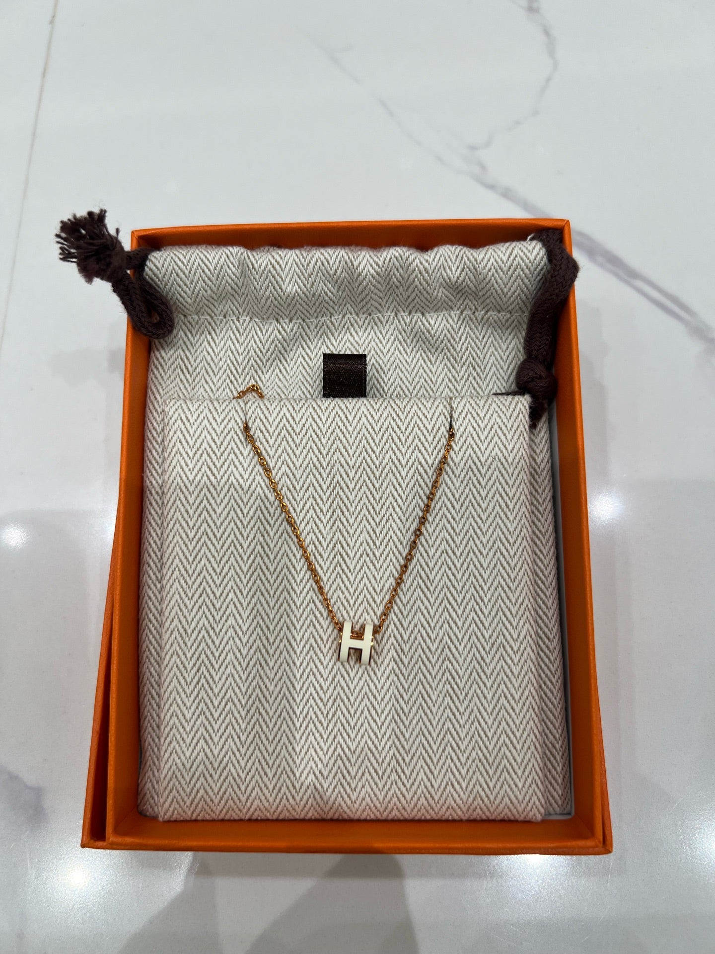 Hermes Gold Necklace