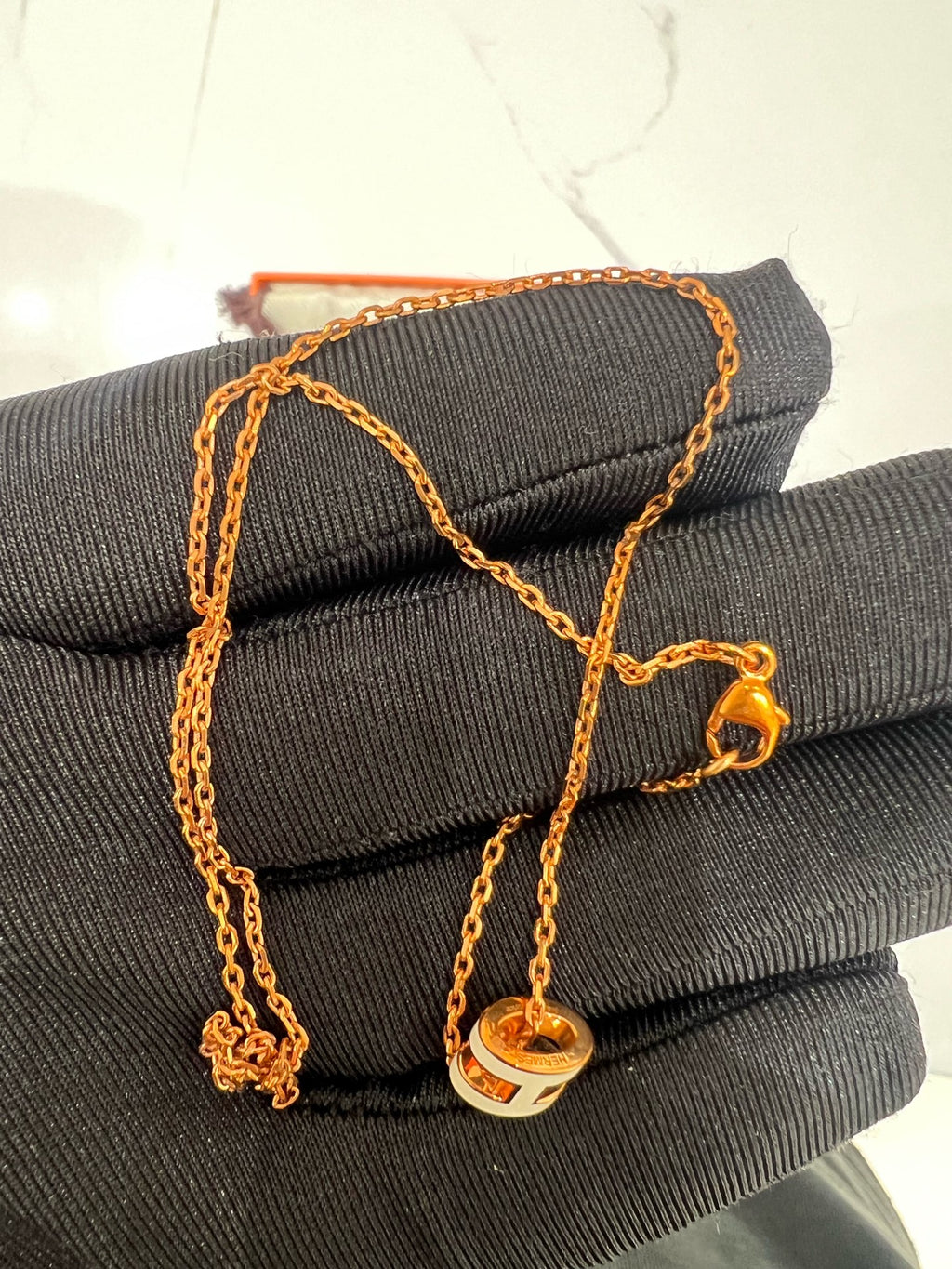 Hermes Gold Necklace