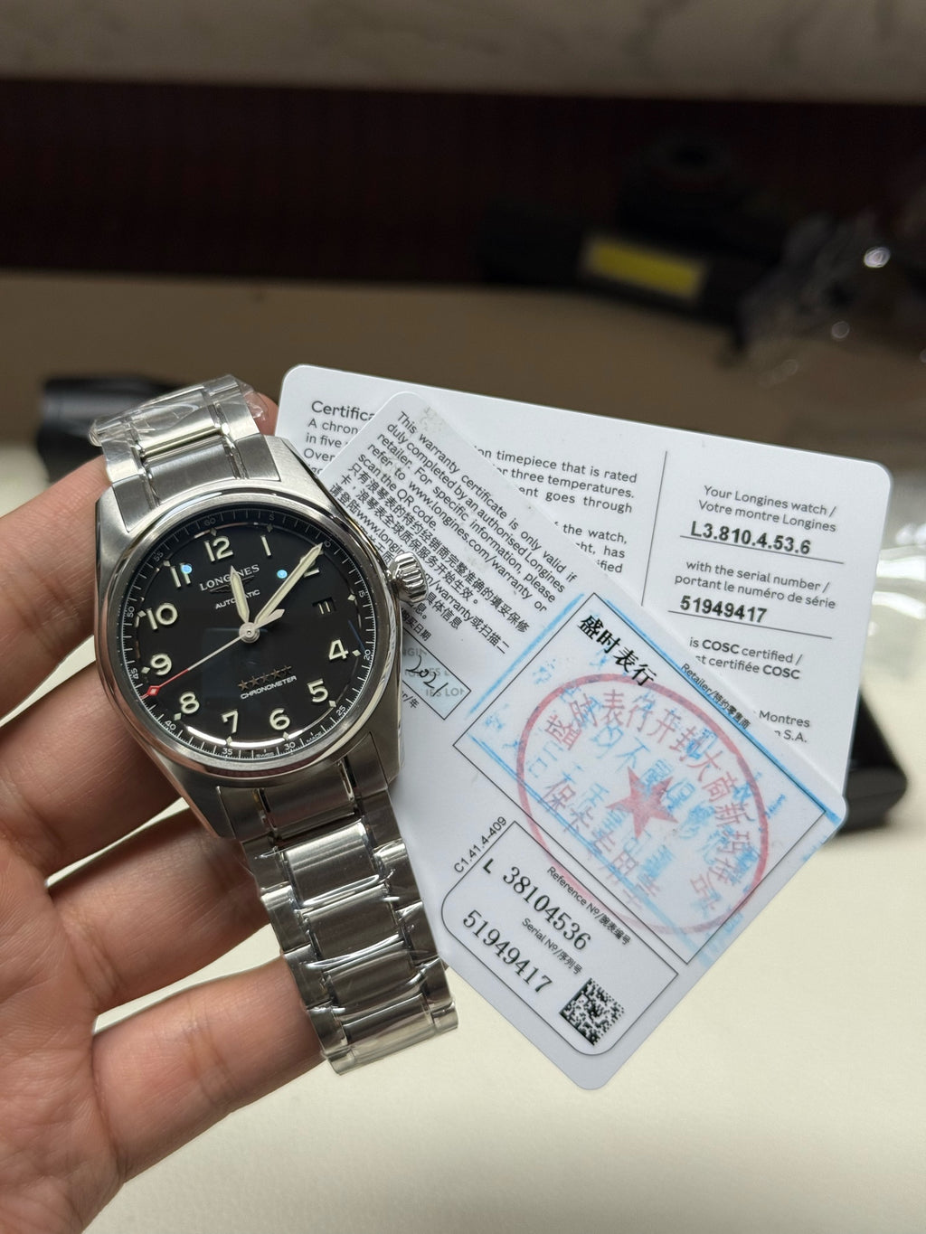 Longines Pioneer Series Mechanical watch 40.00mm L3.810.4.53.6