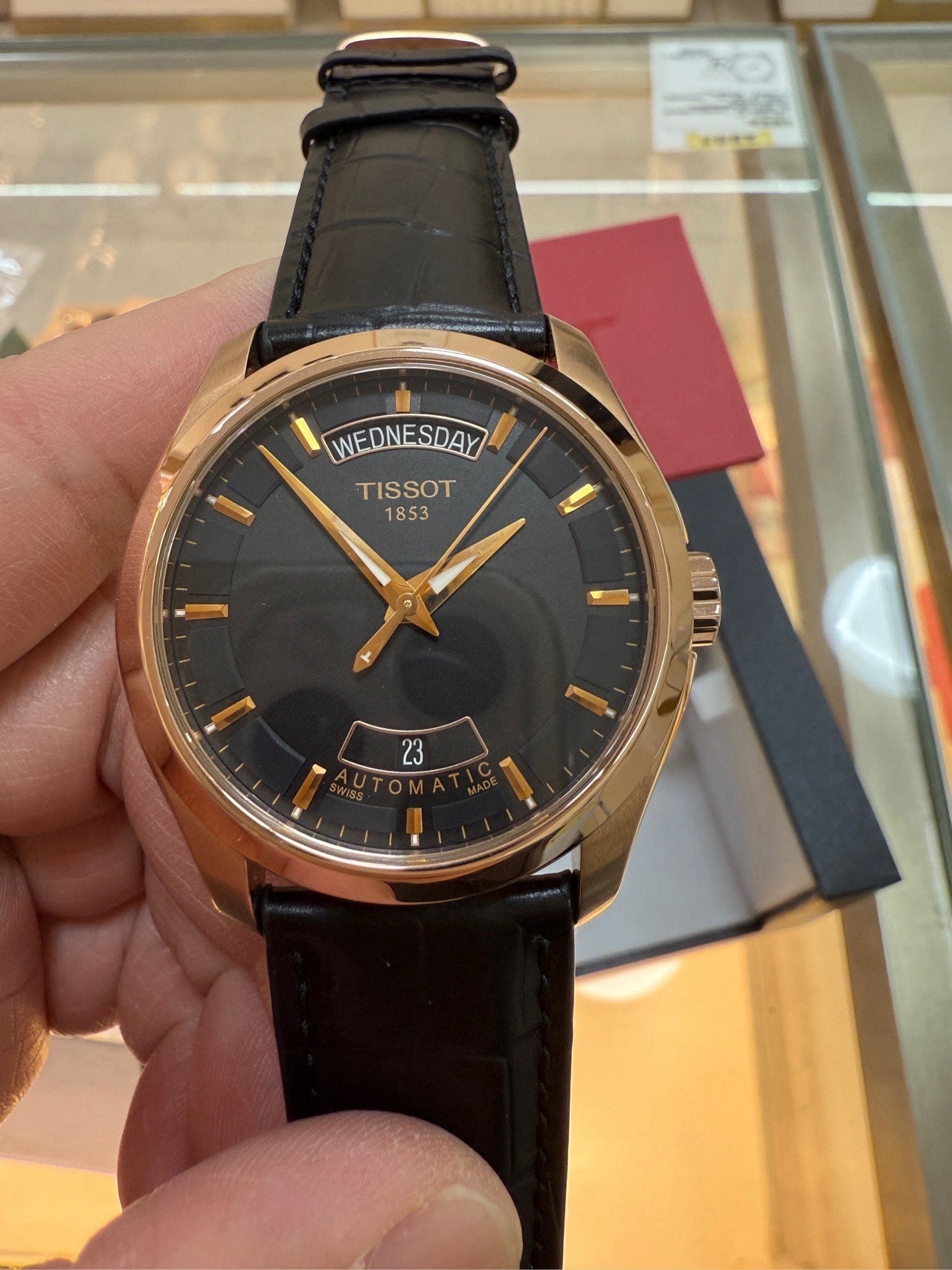 Tissot Classic Black Automatic (self-winding) watch 39 millimeters T035.407.36.051.00