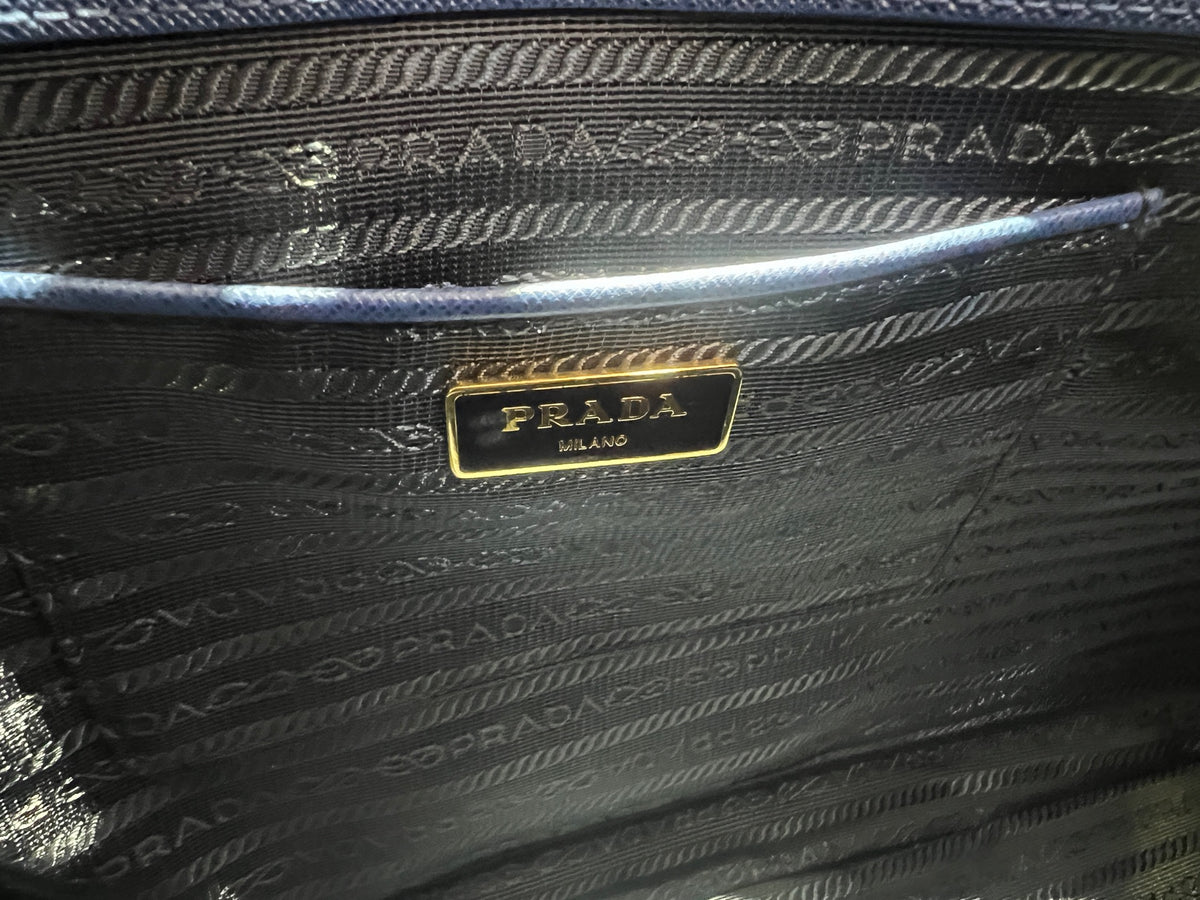 Prada Blue Satchel