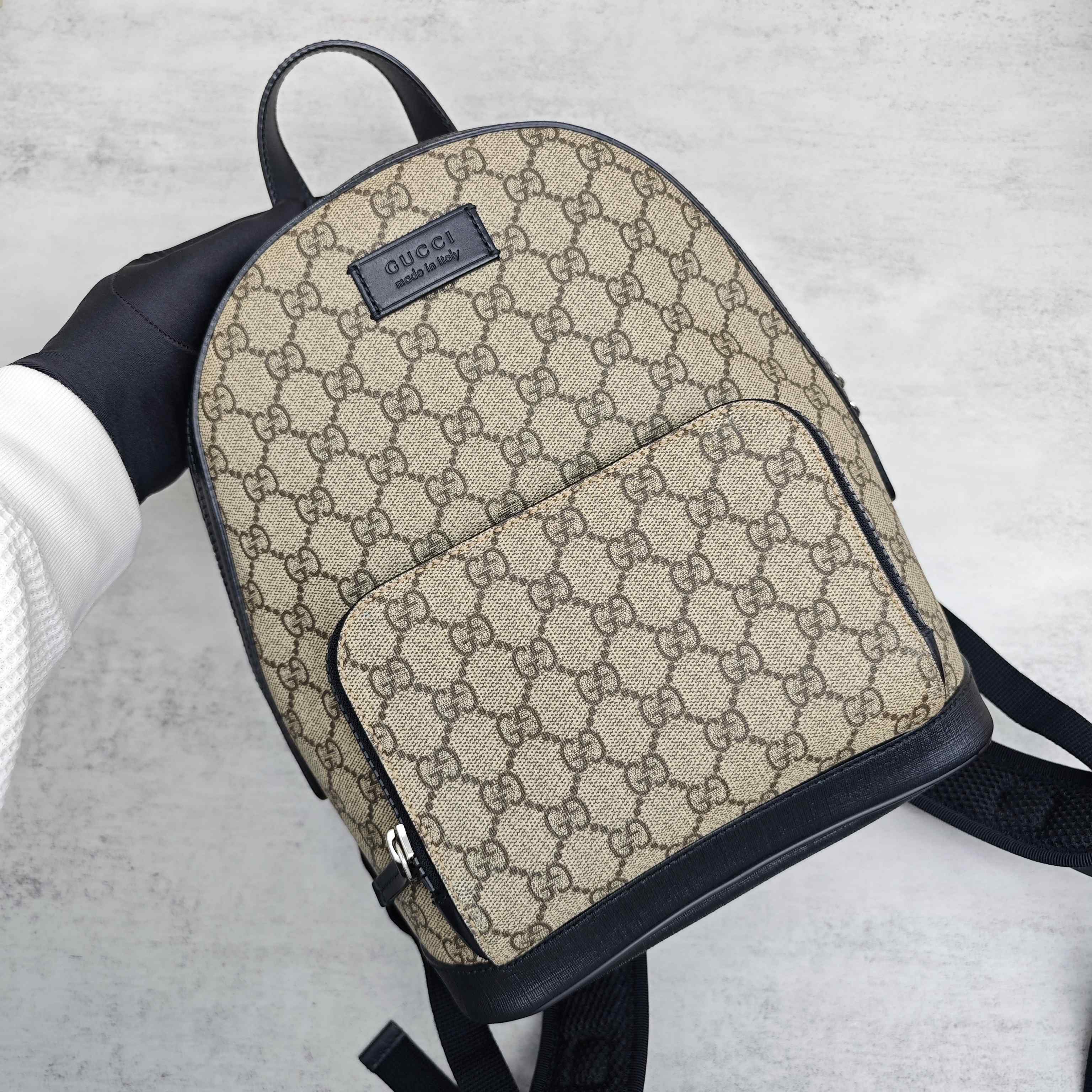 Gucci Polyvinyl chloride (PVC) Black Backpack