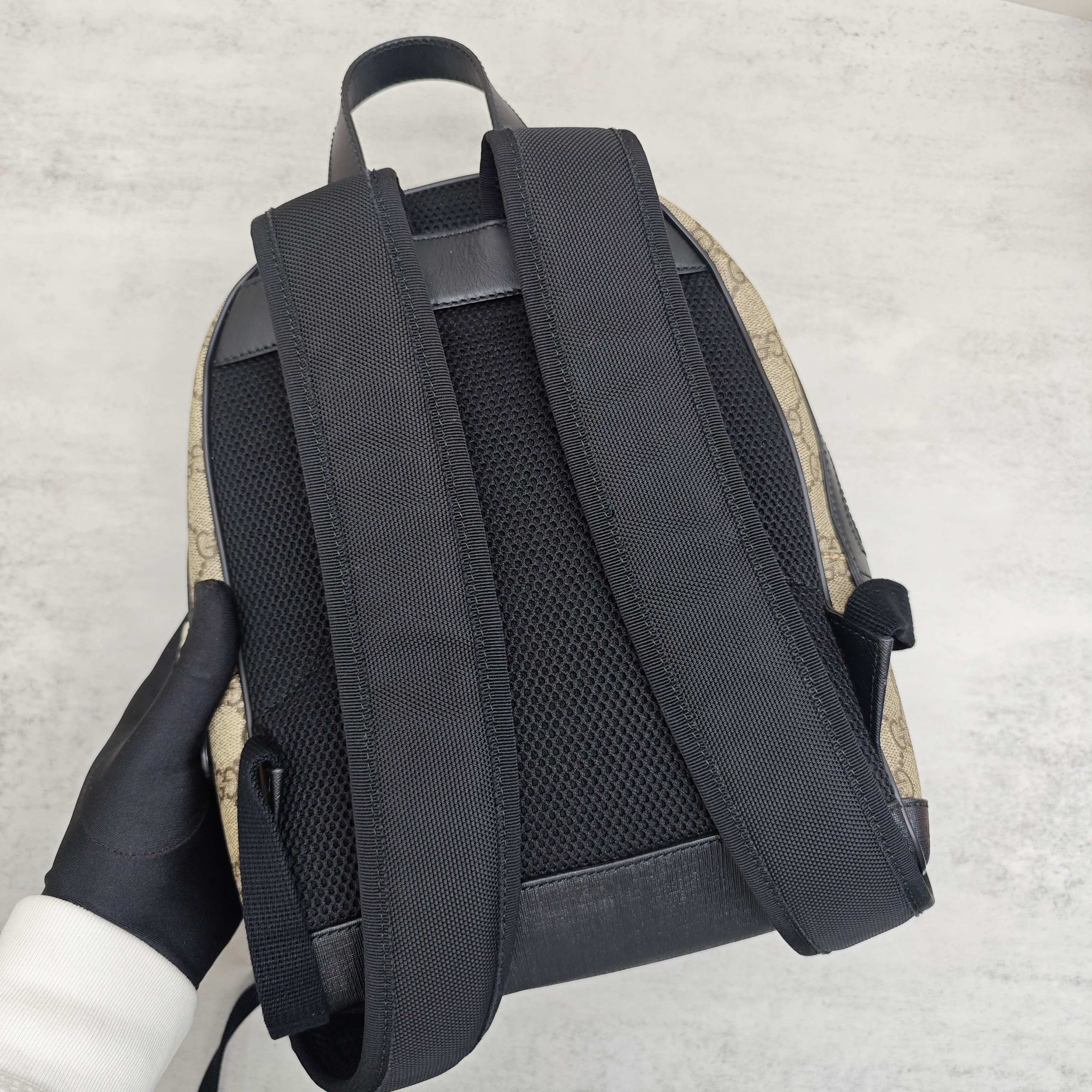 Gucci Polyvinyl chloride (PVC) Black Backpack