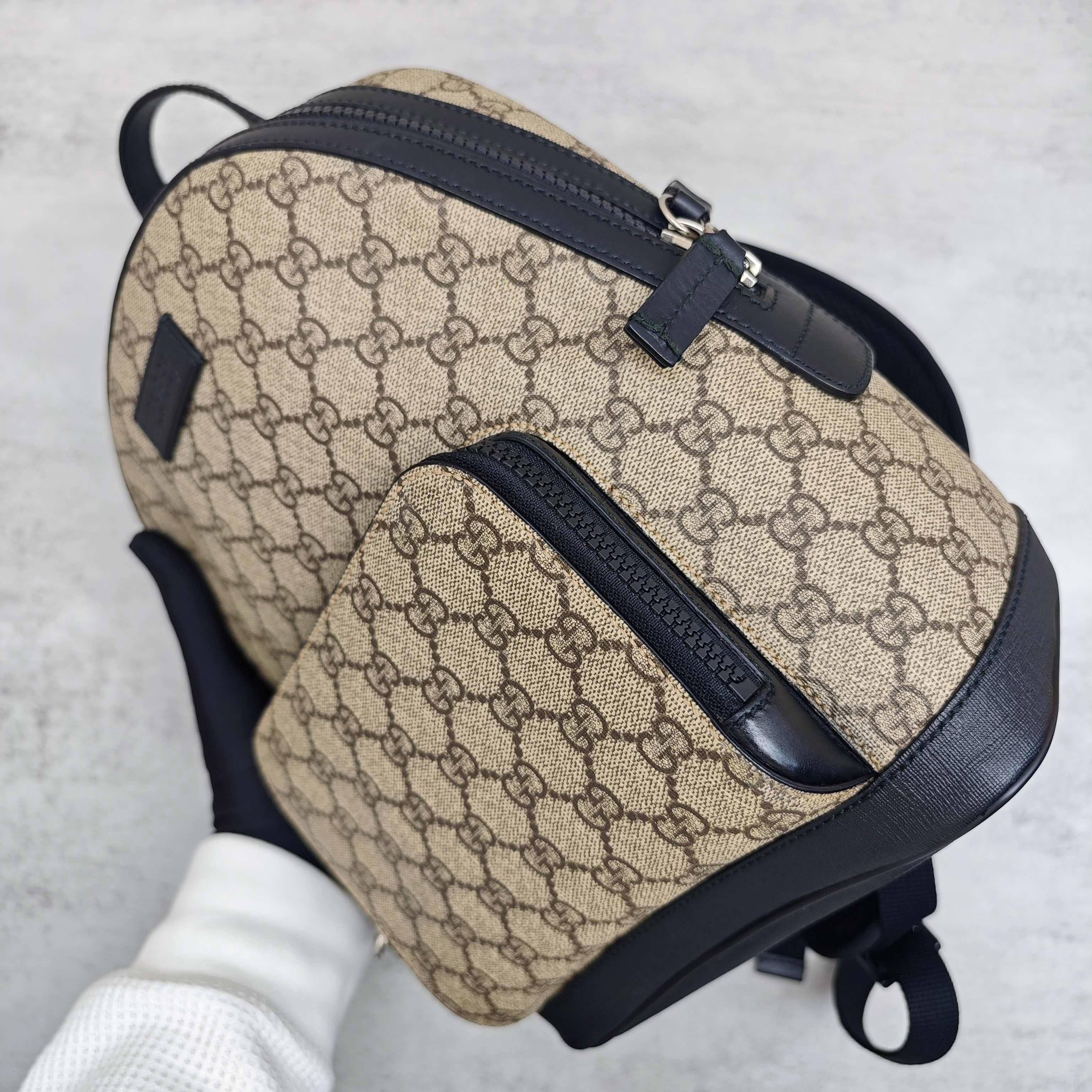 Gucci Polyvinyl chloride (PVC) Black Backpack
