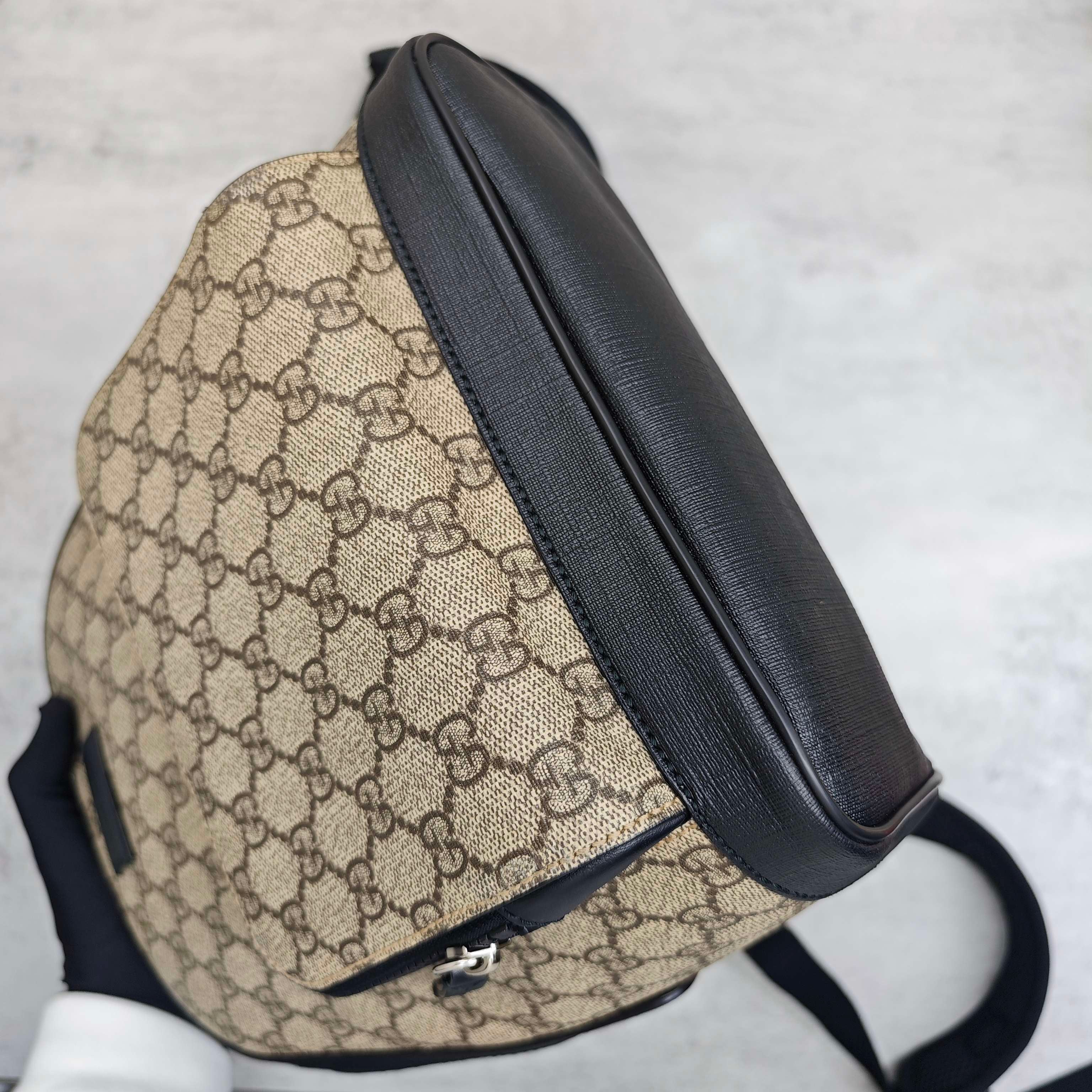 Gucci Polyvinyl chloride (PVC) Black Backpack