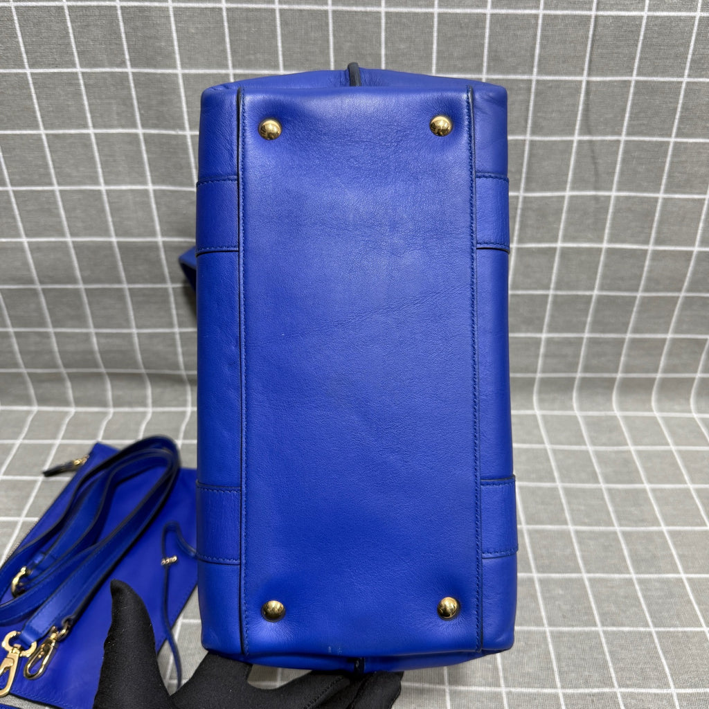 Salvatore Ferragamo Blue Satchel
